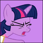 Size: 150x150 | Tagged: safe, artist:foxy-noxy, screencap, twilight sparkle, g4, sweet and elite, animated, birthday dress, clothes, cropped, dancing, do the sparkle, dress, female, party hard, silly filly, solo, tongue out
