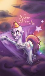 Size: 884x1498 | Tagged: safe, artist:cazra, human, doctor, hand, lyra's uncle, miracles, rainbow, solo, weird