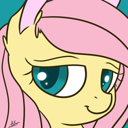 Size: 3200x3200 | Tagged: safe, artist:thezealotnightmare, fluttershy, g4, close-up, female, solo