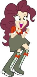 Size: 1664x3496 | Tagged: safe, normal norman, pinkie pie, equestria girls, g4, background human, clothes swap, female, palette swap, solo