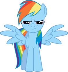 Size: 3000x3205 | Tagged: safe, artist:mrcbleck, rainbow dash, g4, female, simple background, solo, transparent background, vector