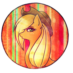 Size: 891x897 | Tagged: safe, artist:crazyrainbow0, applejack, g4, female, portrait, solo