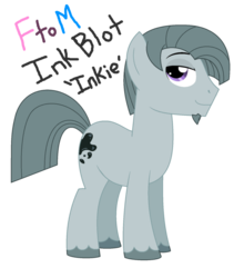 Size: 821x974 | Tagged: safe, artist:strawberry-spritz, marble pie, g4, gender headcanon, headcanon, male, stallion, trans male, trans stallion marble pie, transgender