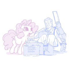 Size: 1250x1050 | Tagged: safe, artist:thereturnofmuabo, pinkie pie, g4, crossover, team fortress 2