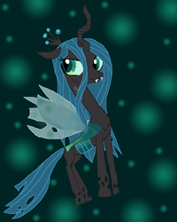 Size: 684x857 | Tagged: safe, artist:fluttershy-fantasy, queen chrysalis, changeling, changeling queen, g4, female, solo