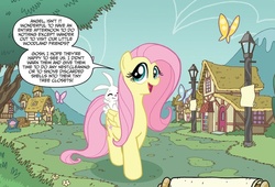 Size: 1040x709 | Tagged: safe, idw, angel bunny, fluttershy, g4, comic, panel