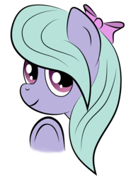 Size: 2864x3880 | Tagged: safe, artist:willowtails, flitter, g4, bow, bust, cute, female, looking at you, portrait, simple background, smiling, solo, transparent background, underhoof, waving