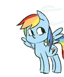 Size: 600x720 | Tagged: safe, artist:musemente, rainbow dash, g4, animated, female, frame by frame, solo