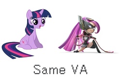 Size: 823x565 | Tagged: safe, twilight sparkle, pony, g4, exploitable meme, meme, same voice actor, tara strong, the wonderful 101, wonder pink