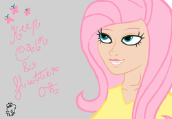 Size: 1167x806 | Tagged: safe, artist:tastes-like-fry, fluttershy, human, g4, female, humanized, solo
