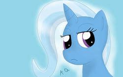 Size: 1000x630 | Tagged: safe, artist:avionrunner, trixie, pony, unicorn, g4, female, mare, solo, unamused