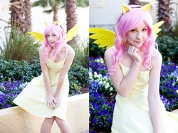 Size: 1071x800 | Tagged: safe, artist:melfinacosplay, fluttershy, human, g4, cosplay, irl, irl human, photo, solo
