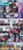 Size: 1000x2201 | Tagged: safe, artist:mauroz, pinkie pie, rarity, twilight sparkle, human, comic:la magia de la amistad, g4, comic, cropped, dark skin, glasses, humanized, rarity's glasses