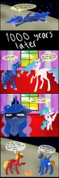 Size: 1619x4832 | Tagged: safe, artist:liondragon, princess celestia, princess luna, oc, g4, comic, playstation portable