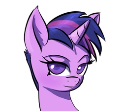 Size: 680x617 | Tagged: dead source, safe, artist:grissaecrim, twilight sparkle, g4, alternate hairstyle, female, portrait, short hair, short hair twilight sparkle, short mane, simple background, solo, white background