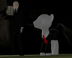 Size: 863x700 | Tagged: safe, artist:php74, 3d, crossover, gmod, inhuman ponidox, slenderman, slendermane, slenderpony, unhuman ponidox