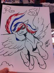 Size: 717x960 | Tagged: safe, artist:kaijusamurai, rainbow dash, g4, matt frank, sketch, traditional art