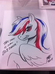 Size: 717x960 | Tagged: safe, artist:kaijusamurai, rainbow dash, g4, 20% cooler, matt frank, sketch, traditional art