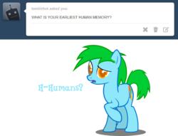 Size: 1022x781 | Tagged: safe, artist:travispony, pony, ask, colored pupils, confused, frown, looking at you, microsoft, microsoft windows, open mouth, ponified, raised eyebrow, raised hoof, simple background, transparent background, tumblr