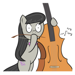 Size: 1000x1000 | Tagged: dead source, safe, artist:spaerk, octavia melody, earth pony, pony, g4, cello, female, musical instrument, pony pokey, solo