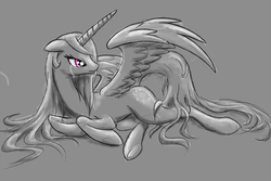 Size: 1280x853 | Tagged: safe, artist:drayke_eternity, princess celestia, g4, crying, female, solo