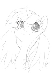 Size: 2480x3543 | Tagged: safe, artist:daisken, oc, oc only, alicorn, pony, alicorn oc, monochrome, solo