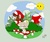 Size: 2257x1913 | Tagged: safe, artist:daisken, oc, oc only, oc:8-bit, monster pony, original species, piranha plant pony, cap, hat, male, mario, mario's hat, solo, stars, super mario bros., super star