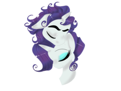Size: 800x600 | Tagged: safe, artist:deadsmileface, rarity, g4, elusive, female, male, rule 63, selfcest, ship:rarilusive, straight, thick eyebrows
