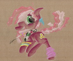 Size: 984x820 | Tagged: safe, artist:getchanoodlewet, cheerilee, g4, 80s, 80s cheerilee, female, solo, traditional art, younger