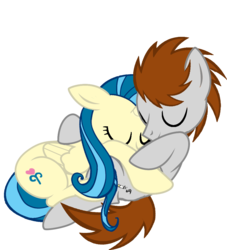 Size: 1024x1126 | Tagged: safe, artist:mewtwo-ex, artist:mirry92, oc, oc only, oc:tina fountain heart, alicorn, pony, alicorn oc, cuddling, nick, simple background, snuggling, transparent background, vector