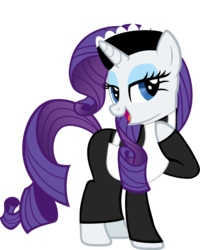 Size: 842x1050 | Tagged: safe, artist:doctorxfizzle, rarity, g4, clothes, clue, female, maid, maidity, mrs. white, simple background, solo, transparent background, vector