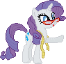 Size: 95x92 | Tagged: safe, artist:seahawk270, rarity, pony, unicorn, g4, female, gif, glasses, mare, non-animated gif, pixel art, rarity's glasses, simple background, solo, transparent background