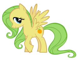 Size: 1644x1271 | Tagged: safe, artist:durpy, color edit, fluttershy, mosely orange, uncle orange, pegasus, pony, g4, female, mare, rule 63, simple background, solo, transparent background, vector