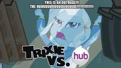 Size: 1920x1080 | Tagged: safe, trixie, equestria girls, g4, crossover, dan vs, female, solo, the hub