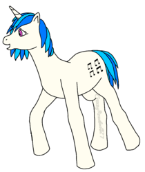 Size: 772x920 | Tagged: safe, artist:crazypizzafan927, dj pon-3, vinyl scratch, g1, g4, female, g4 to g1, generation leap, solo