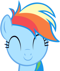 Size: 5731x6789 | Tagged: safe, artist:vunlinur, rainbow dash, g4, absurd resolution, female, loose hair, messy hair, messy mane, simple background, solo, transparent background, vector