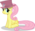 Size: 956x835 | Tagged: safe, artist:riskytheart, fluttershy, g4, female, hat, simple background, solo, transparent background, vector