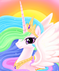 Size: 1000x1215 | Tagged: safe, artist:themovedragenda, princess celestia, g4, female, solo