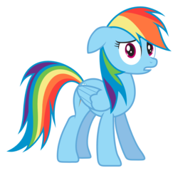 Size: 1380x1343 | Tagged: safe, artist:hi52utoday, rainbow dash, pegasus, pony, g4, converted, female, floppy ears, mare, simple background, solo, svg, transparent background, vector, vector trace