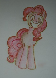 Size: 2553x3559 | Tagged: safe, artist:blindfaith-boo, pinkie pie, g4, female, solo, traditional art