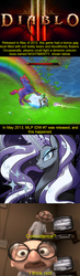 Size: 679x2336 | Tagged: safe, idw, nightmare rarity, g4, bernie kropp, cameo, conspiracy, diablo (series), diablo iii, hilarious in hindsight, meme, nightmare grayity, pony reference, reference, the incredibles, whimsyshire