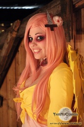 Size: 750x1125 | Tagged: safe, artist:yaminocosmos, fluttershy, human, .mov, shed.mov, g4, breasts, cosplay, female, fluttershed, irl, irl human, photo, solo