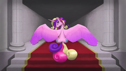 Size: 1920x1080 | Tagged: safe, artist:drakmire, princess cadance, g4, female, solo, wings