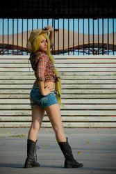 Size: 640x960 | Tagged: safe, artist:deniisseh, applejack, human, g4, cosplay, irl, irl human, photo, solo