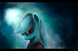 Size: 1800x1188 | Tagged: safe, artist:netkarma, lyra heartstrings, pony, unicorn, fanfic:background pony, g4, female, snow, snowfall, solo