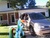Size: 1600x1200 | Tagged: safe, artist:alaxanderthegreat, rainbow dash, g4, car, house, irl, lawn, oldsmobile, photo, ponies in real life, shadow, van