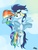 Size: 1024x1365 | Tagged: safe, artist:monnarcha, rainbow dash, soarin', g4, female, male, ship:soarindash, shipping, straight