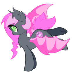 Size: 2500x2500 | Tagged: safe, artist:starlightlore, oc, oc only, oc:heartbeat, bat pony, pony, female, heart eyes, mare, simple background, solo, transparent background, wingding eyes