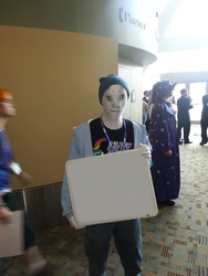 Size: 540x720 | Tagged: safe, human, bronycon, brony, cosplay, exploitable, feels, feels guy, irl, irl human, meme, photo, sign