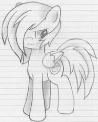 Size: 3627x4507 | Tagged: safe, artist:penelopepony, oc, oc only, pegasus, pony, solo, traditional art